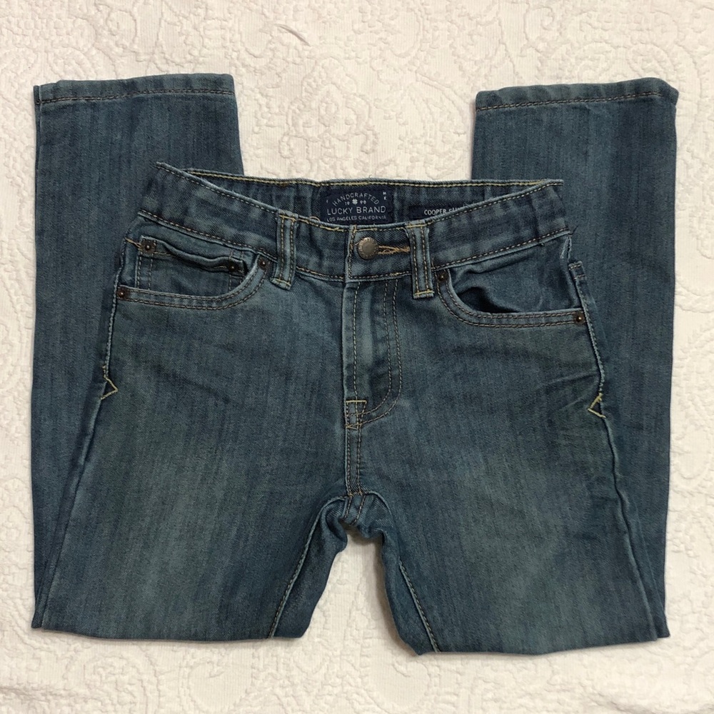 Lucky Brand Girls Size 7 Slim Blue Denim Cooper Slim Jeans
